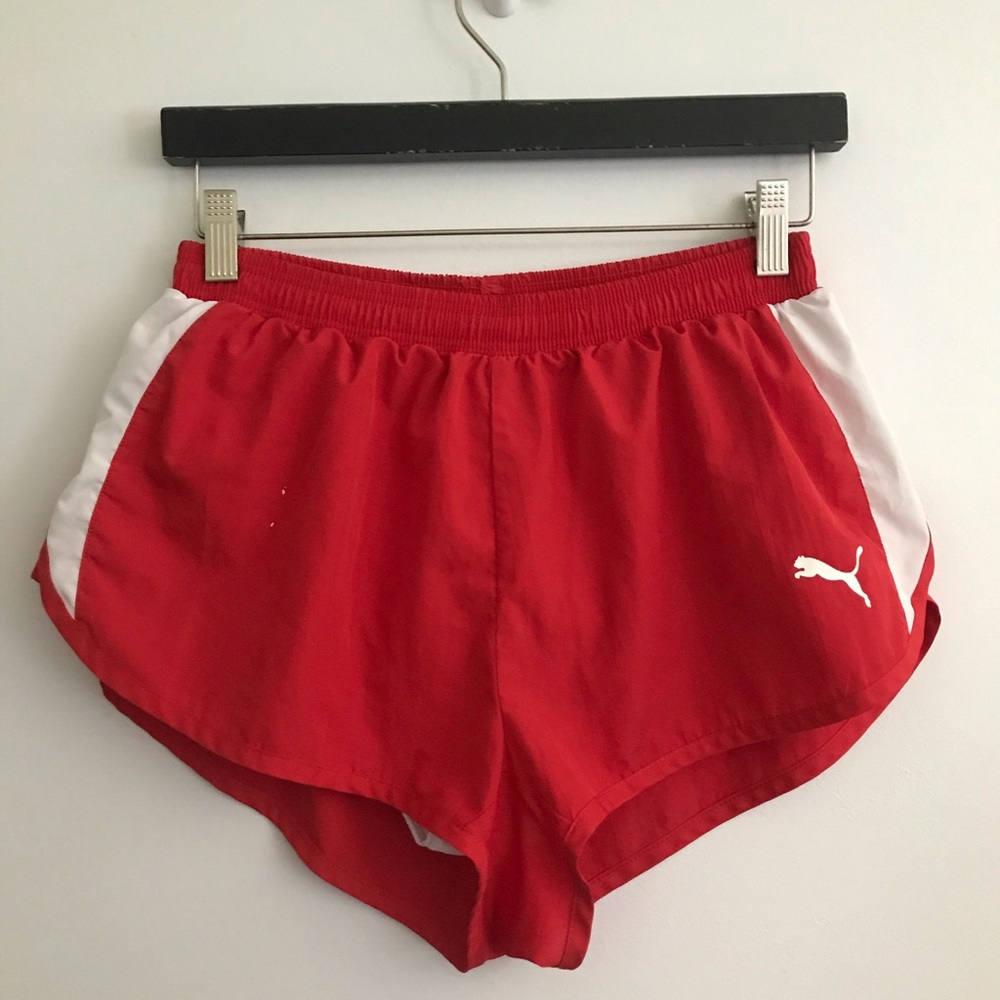 🩳PUMA Red Running Split Shorts